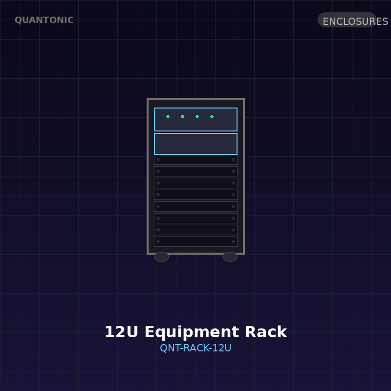 12U Equipment Rack - Quantum Lab